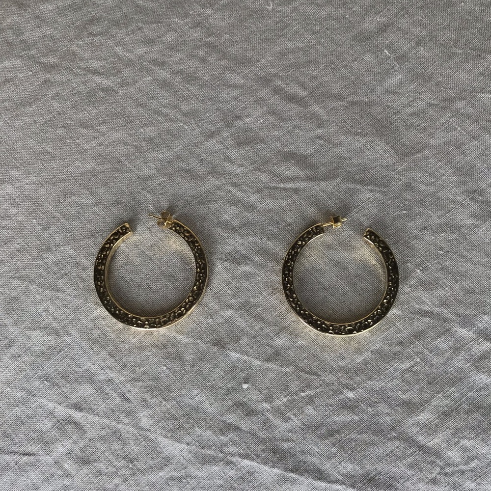 Veronese goldplated Hammered Hoops